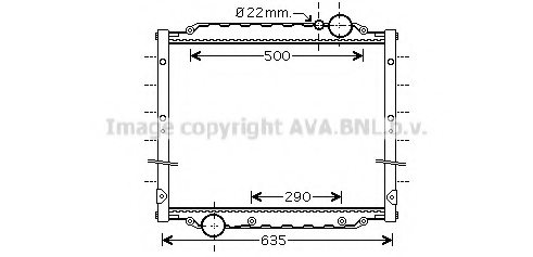 PRASCO MNA2045 Radiator, engine cooling